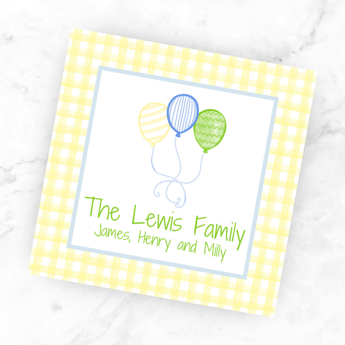 Balloons Gift Tag